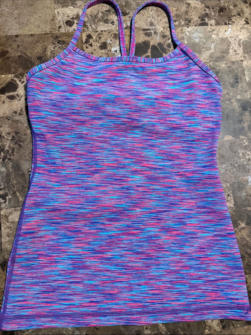 Lululemon Power Y Racerback Tank Top-Size 4-Yoga-Light Support-Wicking-Stretch